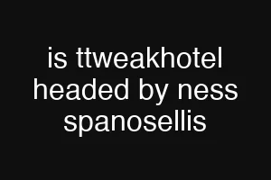 is ttweakhotel headed by ness spanosellis
